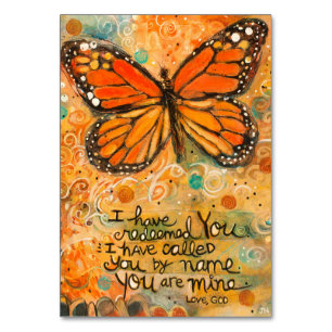 "You Are Mine" Isaiah Prayer Card with Butterfly