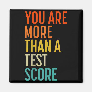 You Are More Than A Test Score Vintage Teacher Tes Magnet