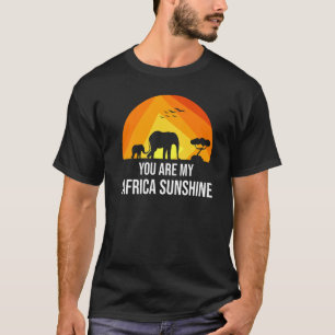 You Are My Africa Sunshine  Retro Elephant Mens Sa T-Shirt