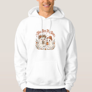 You Are My Boo Cute Ghost Couple Pumpkin Coffee Hoodie