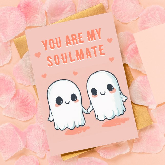 You Are My Boo – Cute Ghost Valentine’s Day  Holiday Card (Send a little spooky sweetness this Valentine’s Day with this adorable 'You Are My Boo' card! )