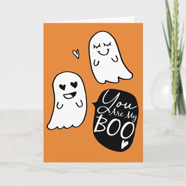 You Are My BOO! | Cute Halloween Pun Card (Front)