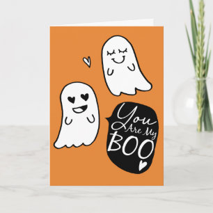 You Are My BOO! Cute Halloween Pun Card