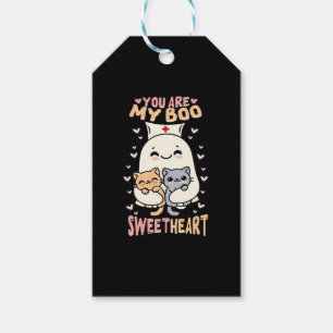 You are my boo Sweetheart Halloween cute ghost Nur Gift Tags