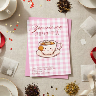 You Are My Cup Of Tea Funny Valentines Day Holiday Card