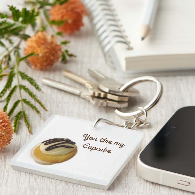 You Are My Cupcake  Key Ring (Front Right)