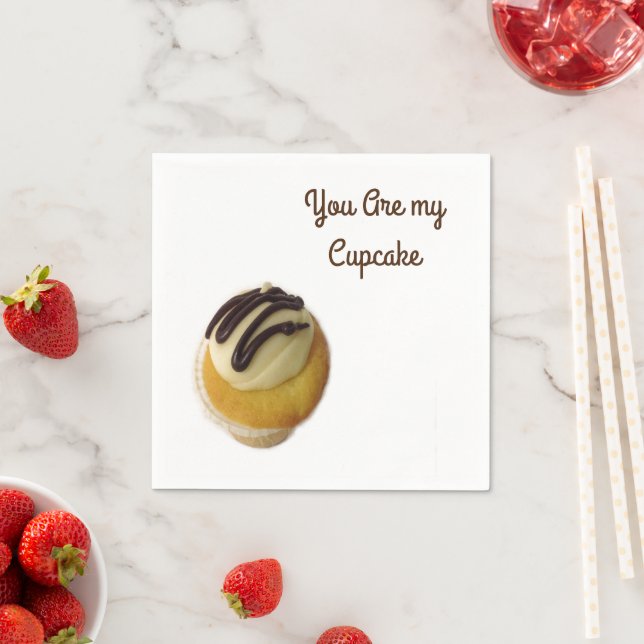 You Are My Cupcake   Napkin (Insitu)