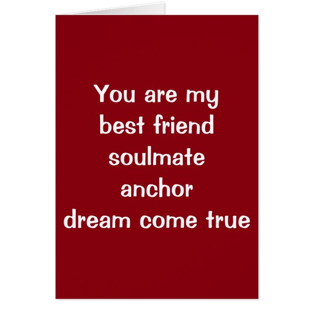 **YOU ARE MY DREAM COME TRUE** "MARRY ME?" (Front)