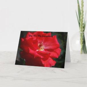 You are my everything thank you card