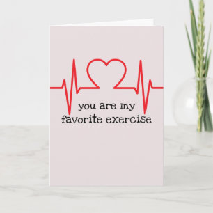 You are my Favourite Exercise Valentine's Day Card