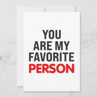You are my favourite person holiday card
