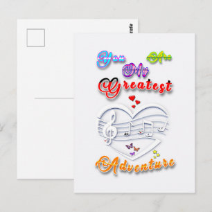 You Are My Greatest Adventure Postcard