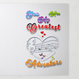 You Are My Greatest Adventure Tri-Fold Holiday Card
