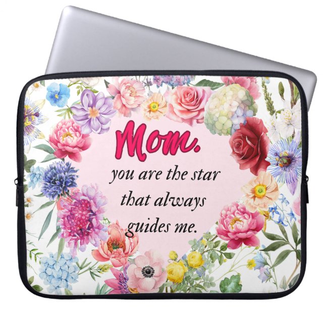You Are My Guiding Star! – Heartfelt Mother’s Day  Laptop Sleeve (Front)