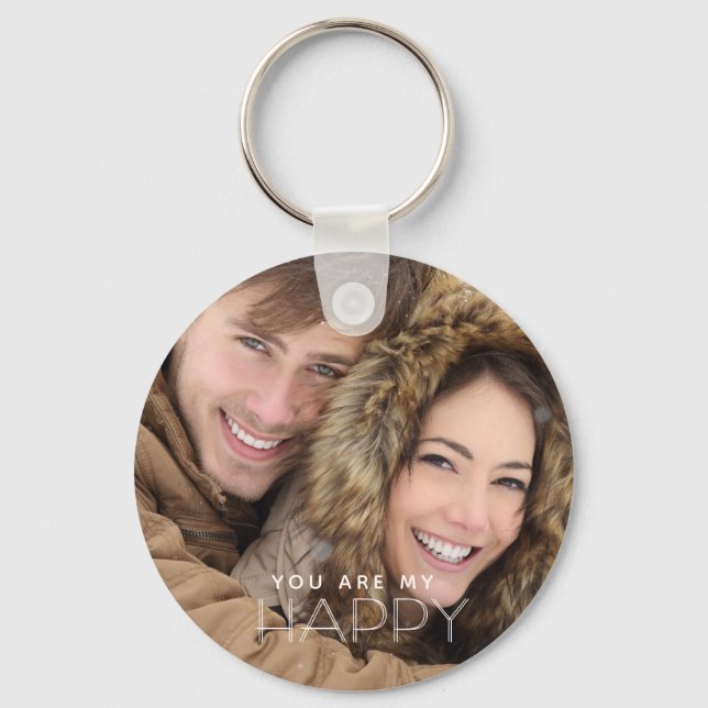 You Are My HAPPY Key Ring (Front)