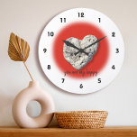 You Are My Happy Quote Hawaii Coral Heart Photo Large Clock<br><div class="desc">“You are my happy”. I feel lucky to have spotted this heart-shaped coral rock, while walking a Big Island Hawaiian black sand beach in the late afternoon. Think of your special someone whenever you check the time on this stunning, graphic, coral heart photo wall clock. Perfect for Valentine’s Day, birthdays,...</div>
