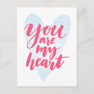 You Are My Heart Postcard