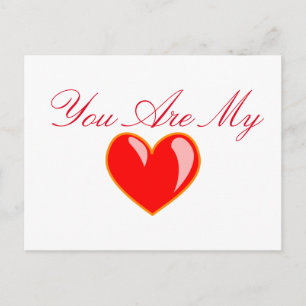 "You Are My Heart" Postcard