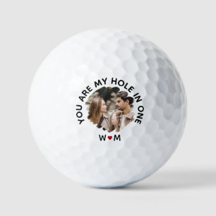 You Are My Hole in One – Custom Couple Photo Golf Balls