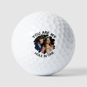 You Are My Hole in One Romantic With Custom Photo Golf Balls