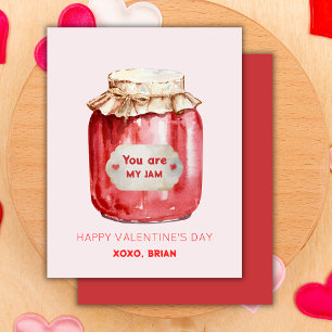You Are My Jam Happy Classroom Valentine's Pink  Card