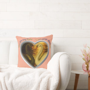 You Are My Light I Am Your Shadow Swan Lake Lovers Cushion