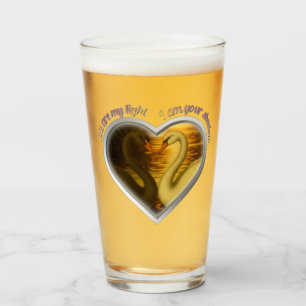 You Are My Light I Am Your Shadow Swan Lake Lovers Glass