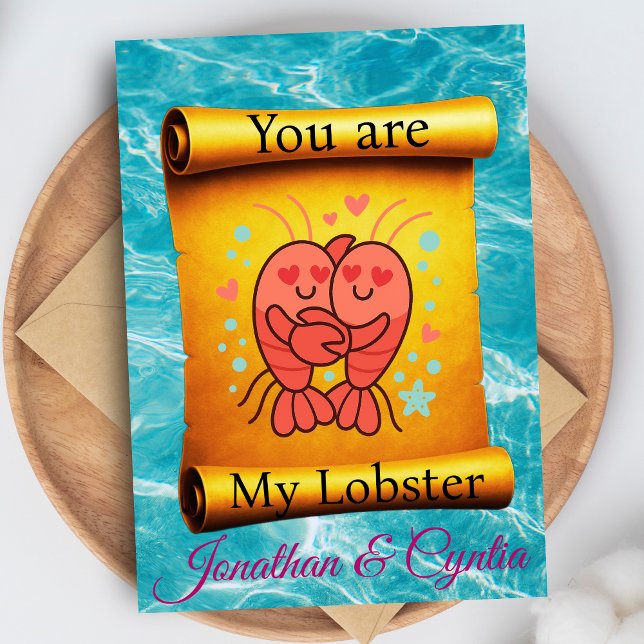 You are My Lobster forever  Card (Creator Uploaded)