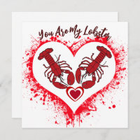 You Are My Lobster Funny Love Anniversary Card