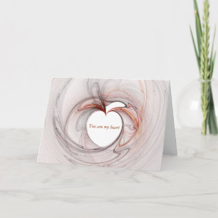 you are my love heart, You are my heart Holiday Card