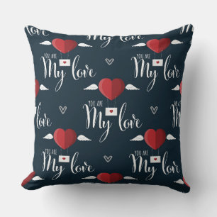 You Are My LOVE/Red Heart Pillow Reversible