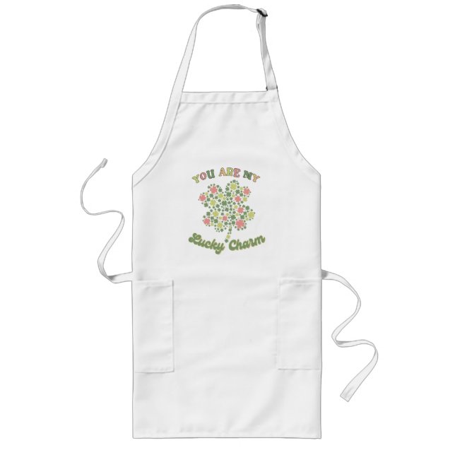 You Are My Lucky Charm Long Apron (Front)