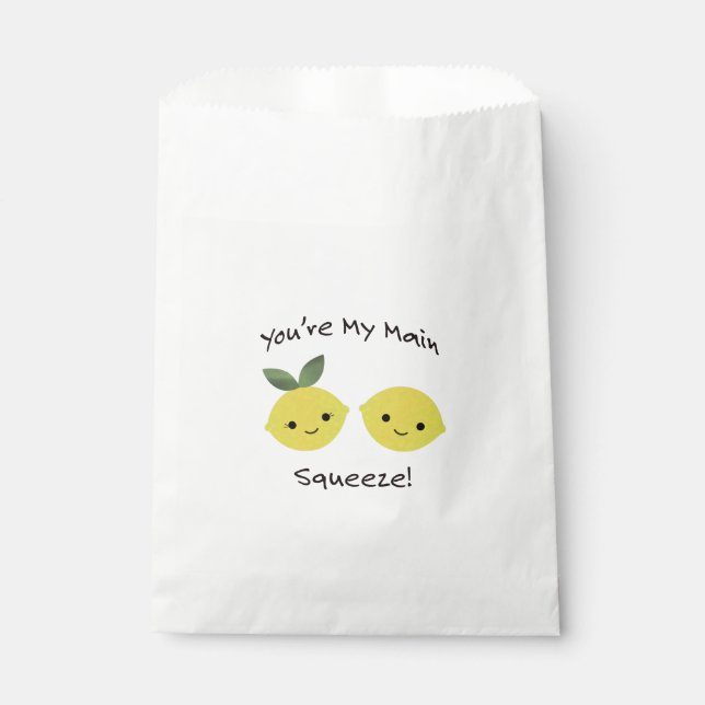 You are My Main Squeeze lemons Favour Bag (Front)