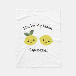 You are My Main Squeeze lemons Fleece Blanket