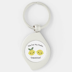 You are My Main Squeeze lemons Key Ring