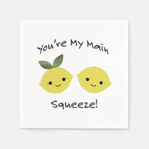 You are My Main Squeeze lemons Napkin