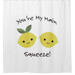 You are My Main Squeeze lemons Shower Curtain