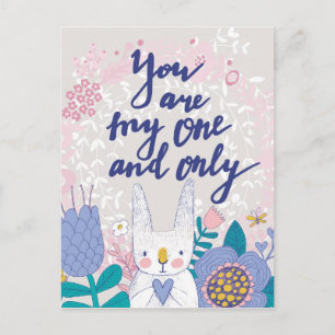 You Are My One And Only Postcard