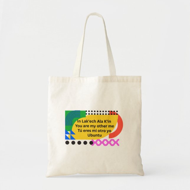 You are my other me multilingual tote bag (Front)