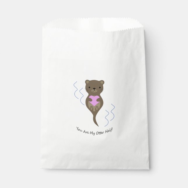 You are My Otter Half Favour Bag (Front)