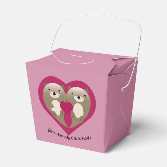 You Are My Otter Half Favour Box (Front Side)