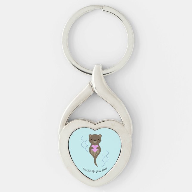You are My Otter Half Key Ring (Front)