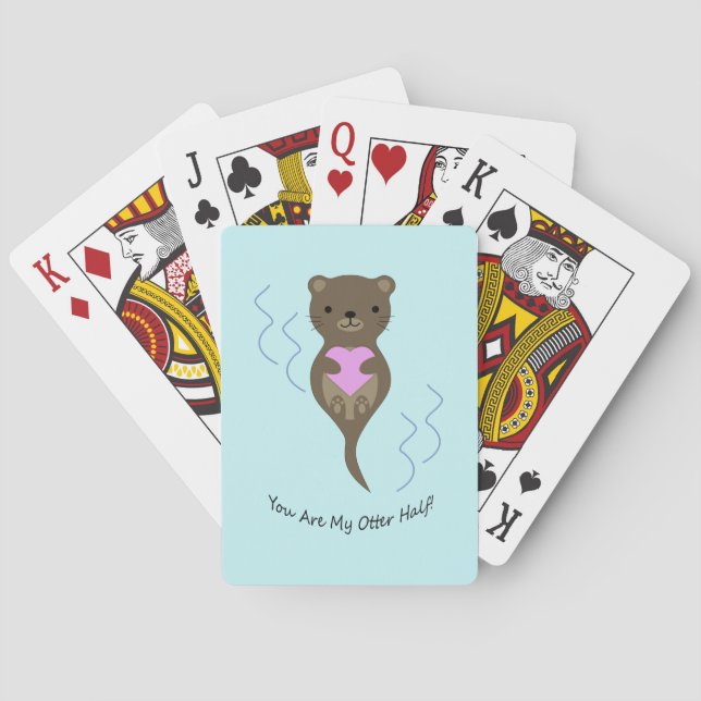 You are My Otter Half Playing Cards (Back)