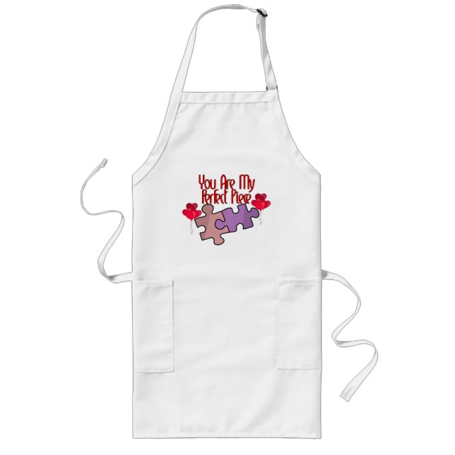 You Are My Perfect Piece Long Apron (Front)