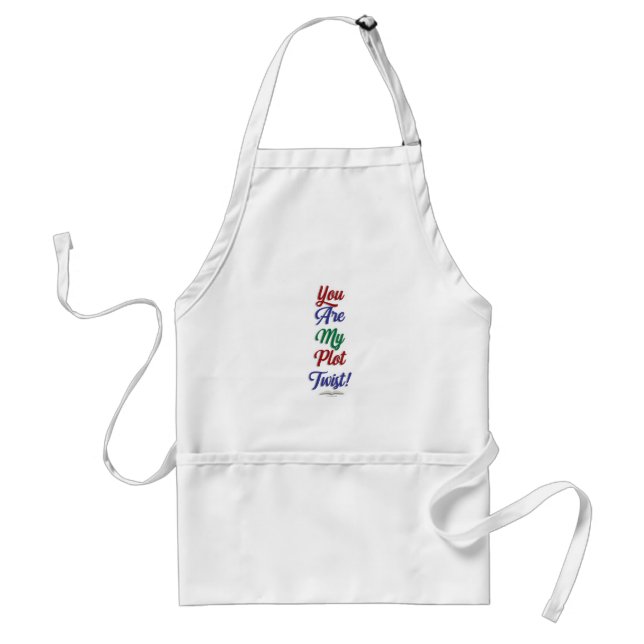 You Are My Plot Twist Funny Reading Statement Standard Apron (Front)