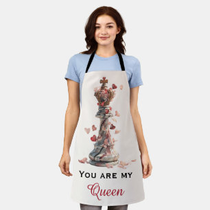 You Are My Queen Chess Art Apron
