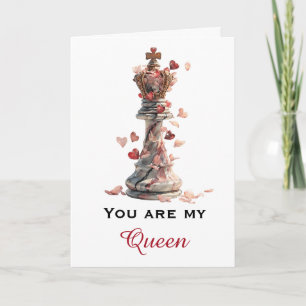 You Are My Queen Chess Valentine's Day Card