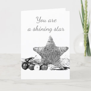 **YOU ARE MY SHINING STAR** AT CHRISTMAS HOLIDAY CARD