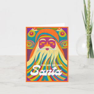 You are my Soul Santa Boho Hippie Christmas  Holiday Card