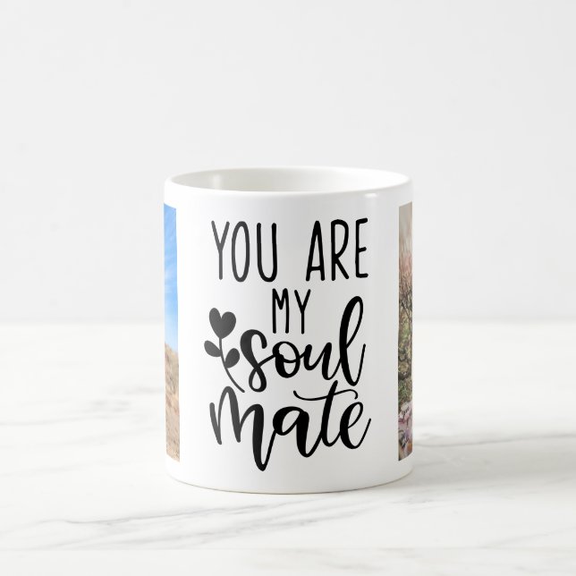 You Are My Soulmate Personalised Coffee Mug (Center)